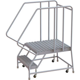 2 Step Aluminum Rolling Ladder 24