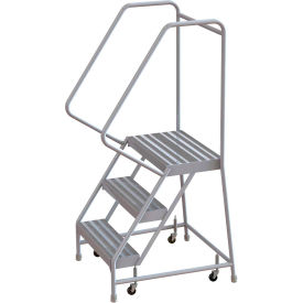 3 Step Aluminum Rolling Ladder 16