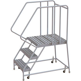 3 Step Aluminum Rolling Ladder 16