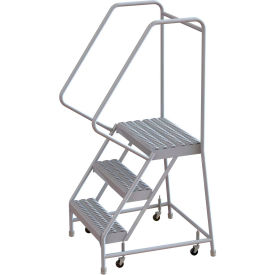 3 Step Aluminum Rolling Ladder 16