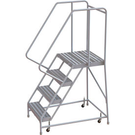 4 Step Aluminum Rolling Ladder 16