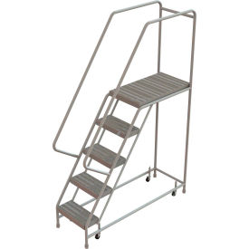 5 Step Aluminum Rolling Ladder 16