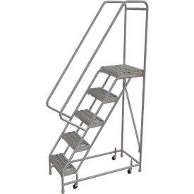 5 Step Aluminum Rolling Ladder 16