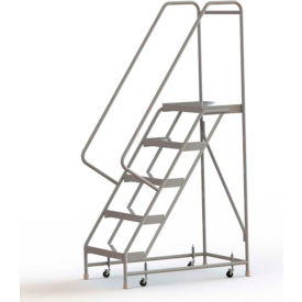 5 Step Aluminum Rolling Ladder 24