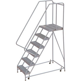 6 Step Aluminum Rolling Ladder 16