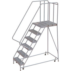 6 Step Aluminum Rolling Ladder 16
