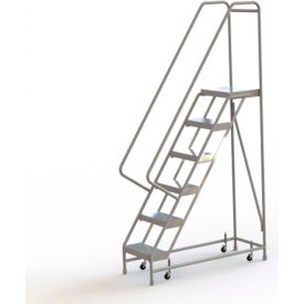 6 Step Aluminum Rolling Ladder 16