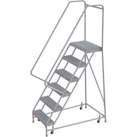 6 Step Aluminum Rolling Ladder 16