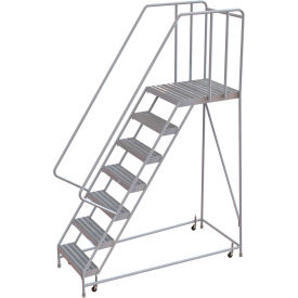 7 Step Aluminum Rolling Ladder 16