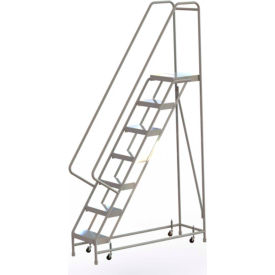 7 Step Aluminum Rolling Ladder 16