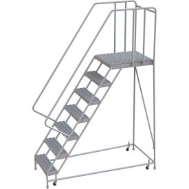 7 Step Aluminum Rolling Ladder 16