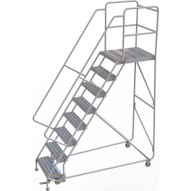 8 Step Aluminum Rolling Ladder 24