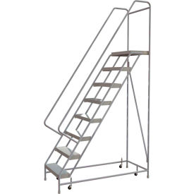 8 Step Aluminum Rolling Ladder 24