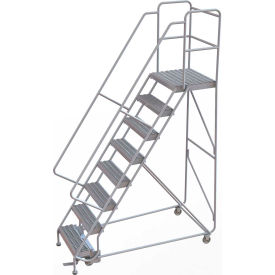 8 Step Aluminum Rolling Ladder 24