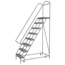 8 Step Aluminum Rolling Ladder 24