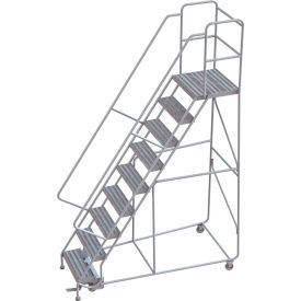 9 Step Aluminum Rolling Ladder 24