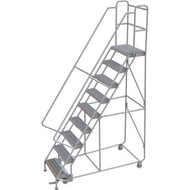 9 Step Aluminum Rolling Ladder 24