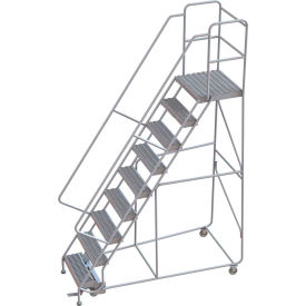 9 Step Aluminum Rolling Ladder 24