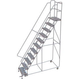 11 Step Aluminum Rolling Ladder 24