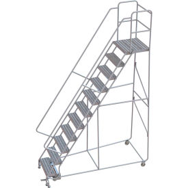 11 Step Aluminum Rolling Ladder 24