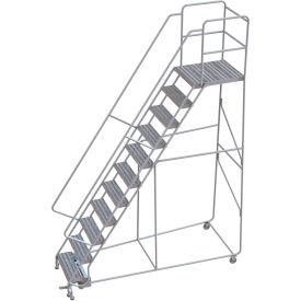 11 Step Aluminum Rolling Ladder 24