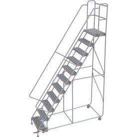 11 Step Aluminum Rolling Ladder 24