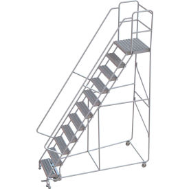 11 Step Aluminum Rolling Ladder 24
