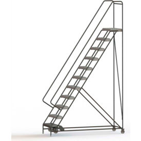 11 Step Aluminum Rolling Ladder 24