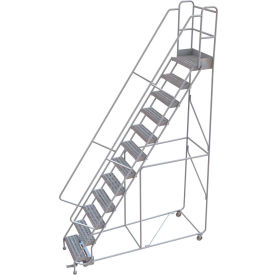 12 Step Aluminum Rolling Ladder 24