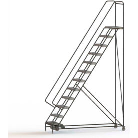 12 Step Aluminum Rolling Ladder 24