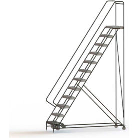 12 Step Aluminum Rolling Ladder 24