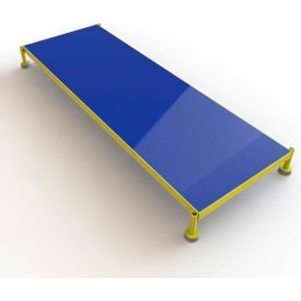 72 X 24 Inch Adjustable Height Steel Work Platform 9