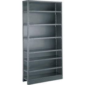 Tri-Boro Klip-It 8 Shelf 18 Ga Closed Solid Steel Shelving Add On 42