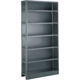 Tri-Boro Klip-It 7 Shelf 18 Ga Closed Solid Steel Shelving Add On 48