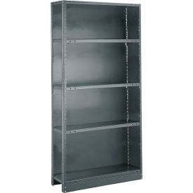 Tri-Boro Klip-It 5 Shelf 20 Ga Closed Solid Steel Shelving Add On 36