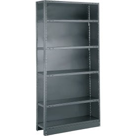 Tri-Boro T-Bolt 6 Shelf 18 Ga Closed Solid Steel Shelving Add On 36