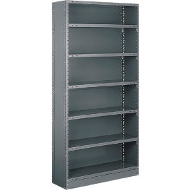 Tri-Boro Klip-It 7 Shelf 18 Ga Closed Solid Steel Shelving Starter 48