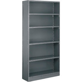 Tri-Boro Klip-It 6 Shelf 18 Ga Closed Solid Steel Shelving Starter 48