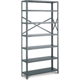 Tri-Boro T-Bolt 7 Shelf 20 Ga Open Solid Steel Shelving Add On 42
