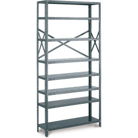 Tri-Boro Klip-It 8 Shelf 20 Ga Open Solid Steel Shelving Starter 36