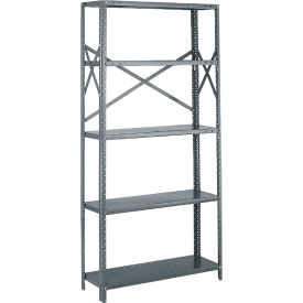 Tri-Boro Klip-It 5 Shelf 20 Ga Open Solid Steel Shelving Starter 48