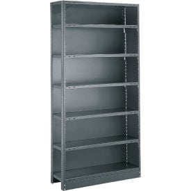 Tri-Boro T-Bolt 7 Shelf 18 Ga Closed Solid Steel Shelving Add On 36