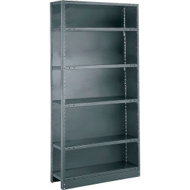 Tri-Boro T-Bolt 6 Shelf 18 Ga Closed Solid Steel Shelving Add On 36
