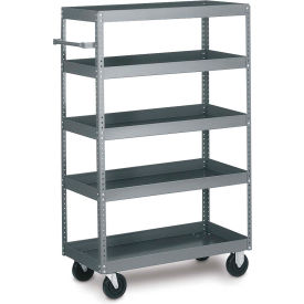 Tri-Boro Mobile Steel Truck w/5 Shelves 275 lb. Capacity 48