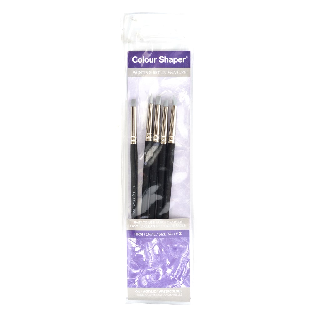 Colour Shaper Painting And Pastel Blending Tools, No. 2, Assorted Firm, Black, Set Of 5 MPN:12902