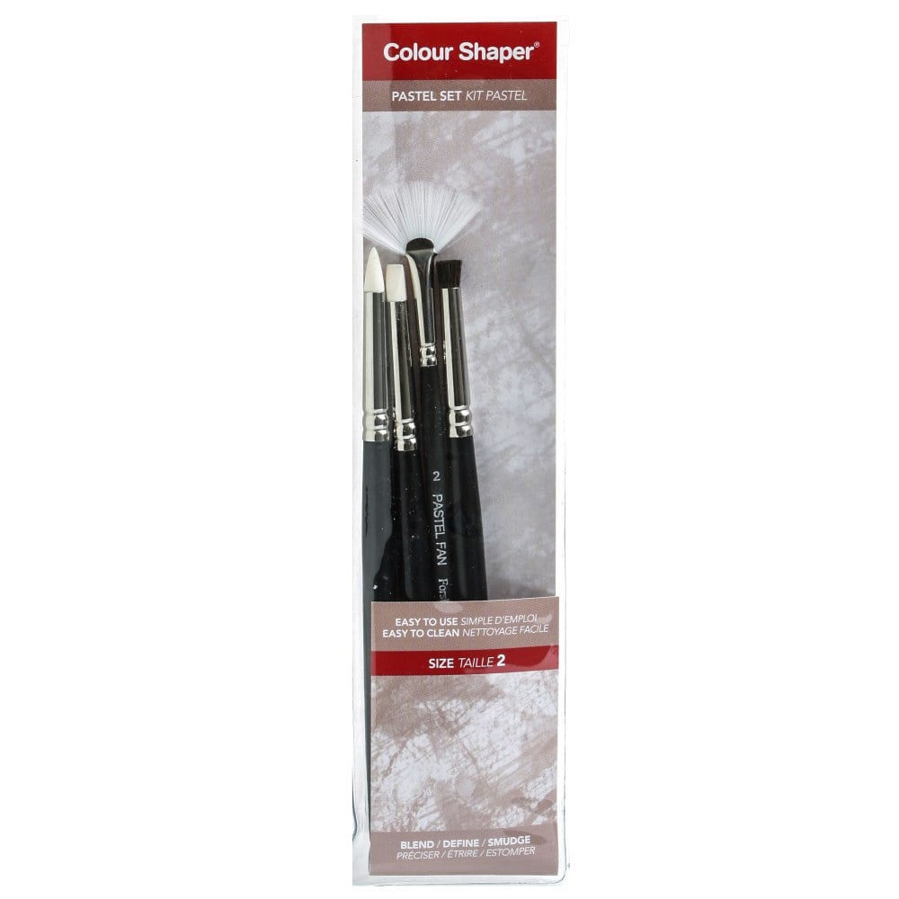 Colour Shaper Painting And Pastel Blending Tools, No. 2, Assorted Soft Pastel, Black, Set Of 5 MPN:15902