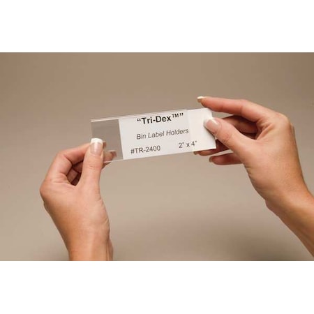 Tri Dex Label Holder, 2in.x 4in., PK25 MPN:TR-2400