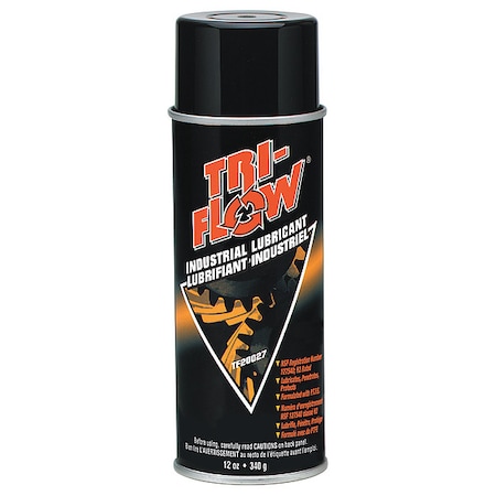 Tri-Flow Industrial Lubricant, PTFE, 12 oz, Aerosol Can, Brown MPN:TF200271