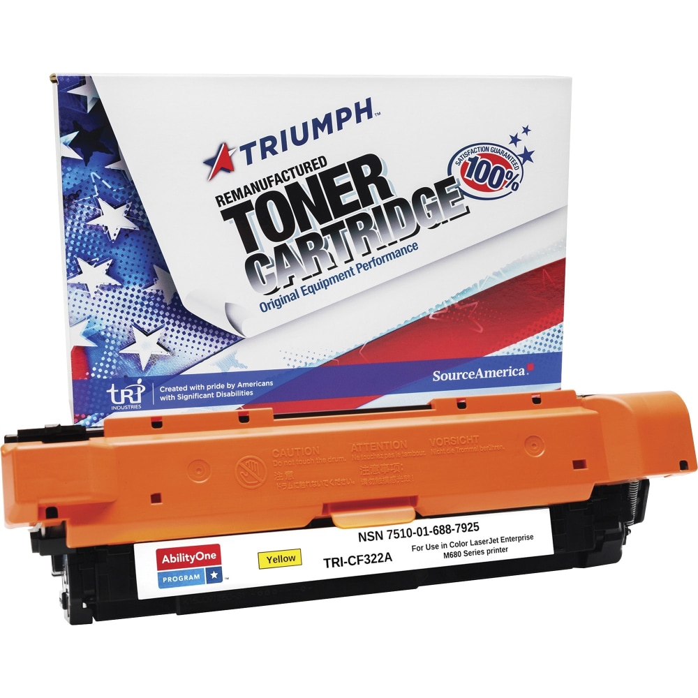 SKILCRAFT Remanufactured Laser Toner Cartridge 653A - Yellow - 1 / Carton - 16500 Pages MPN:6887925