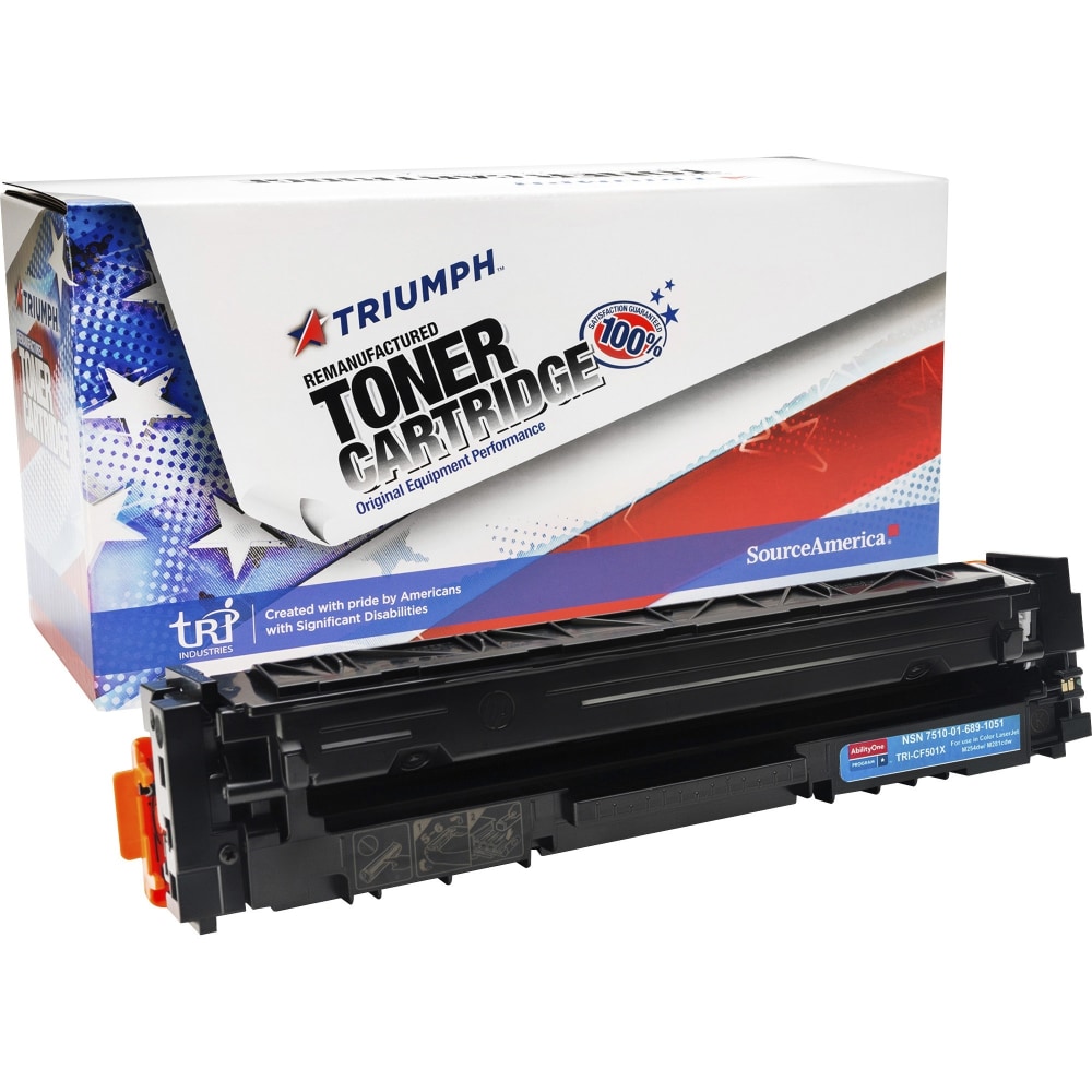 SKILCRAFT Remanufactured Laser Toner Cartridge 202X - Cyan - 1 / Carton - 2500 Pages MPN:6891051